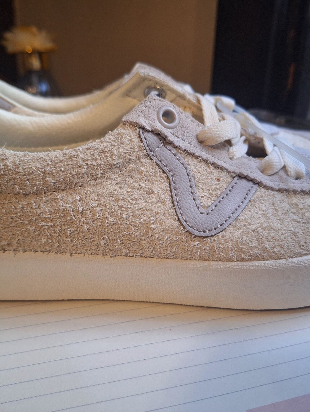 Vans Sport Low Tri-tone Suede Atmosphere Grey Beige Lace Up Shoes Men 4, Women 5 - Picture 9 of 10